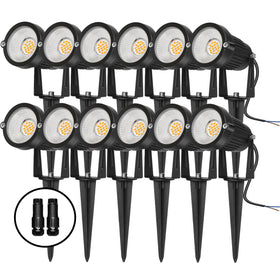 REEGOLD landscape light warm white 2700K brightens walkways for safer evenings.
