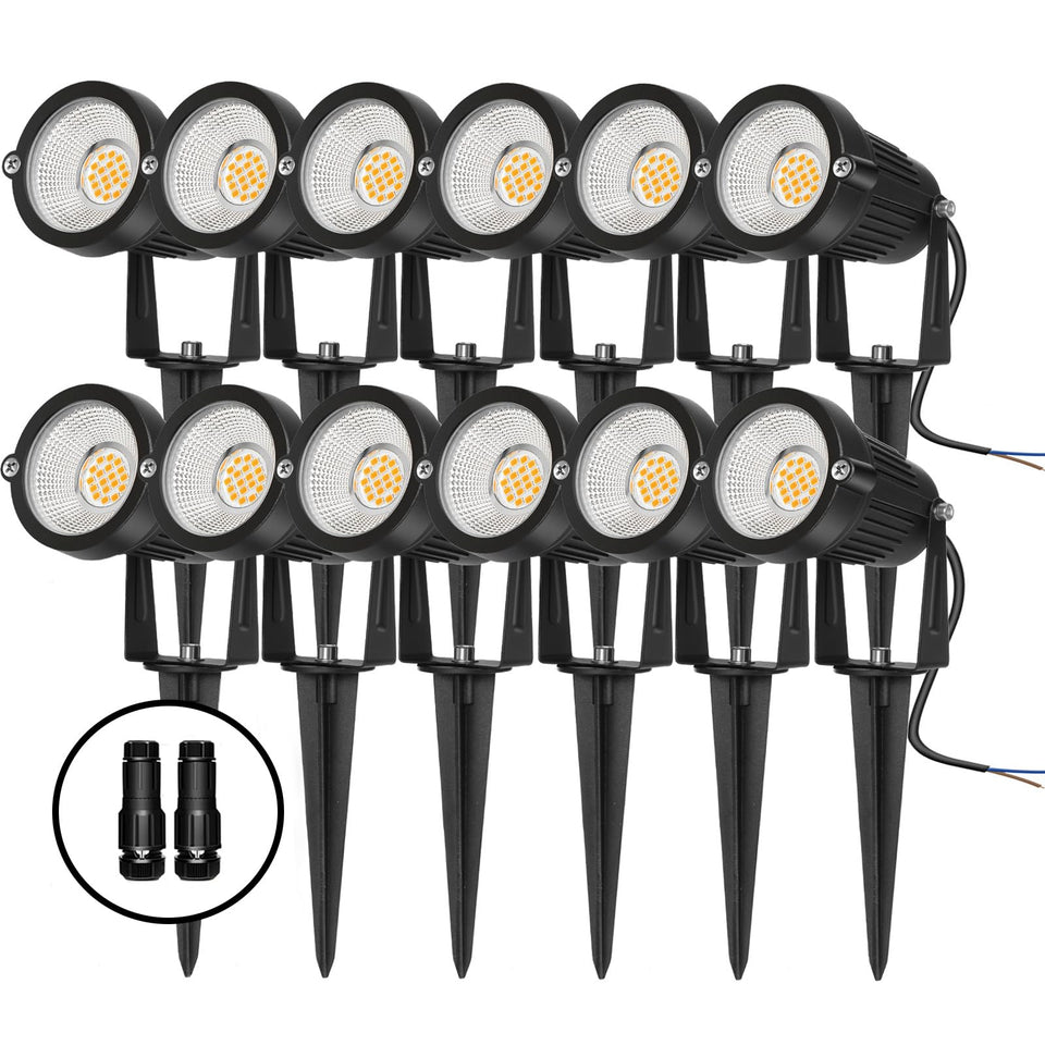 REEGOLD landscape light warm white 2700K brightens walkways for safer evenings.
