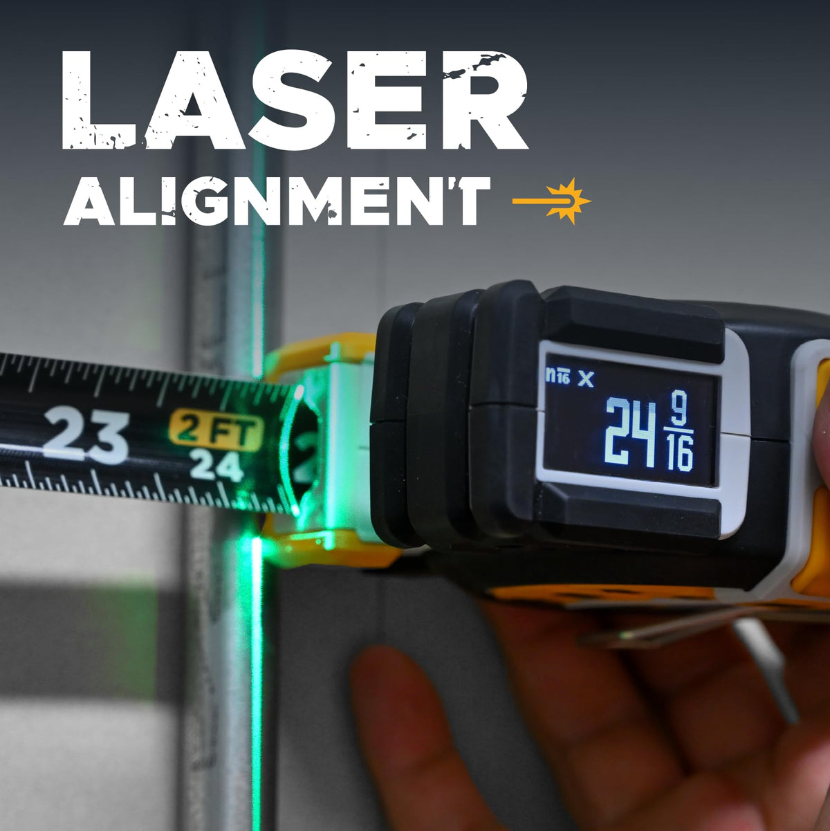 REEKON T1 laser guide in action enables precise alignment on site