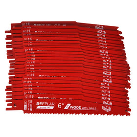 REEPLAR 25-pack 6in blades for nail embedded wood for durable cuts