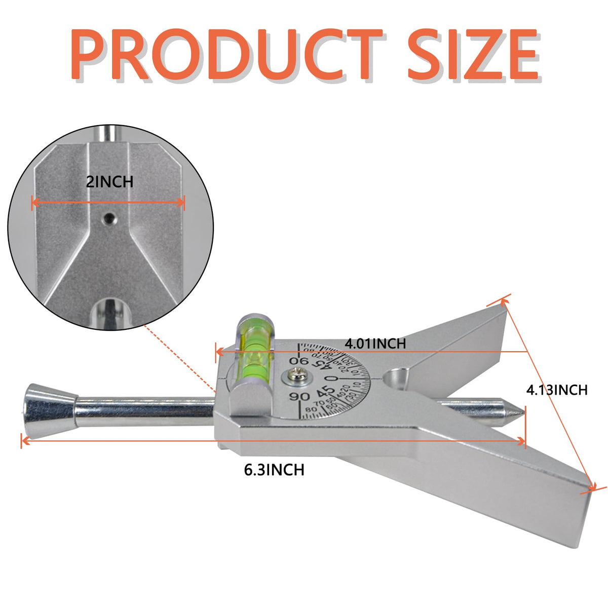 REEPLAR adjustable dial bubble protractor for accurate angle readings