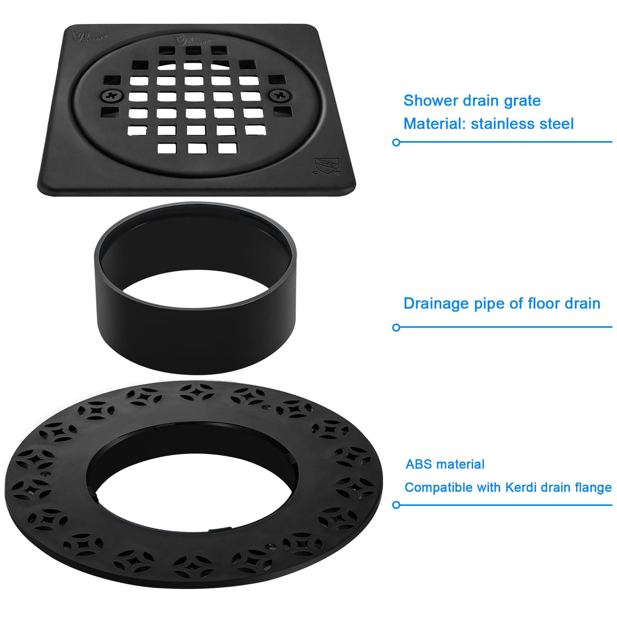 REEPLAR Kerdi-flange compatibility for tiled showers