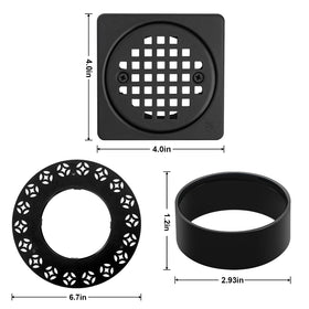 REEPLAR SS304 drain body in stainless steel, corrosion-resistant