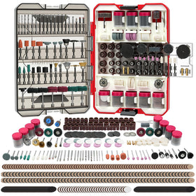 Refenlan rotary tool kit contents showing versatile cutting, grinding, and polishing options