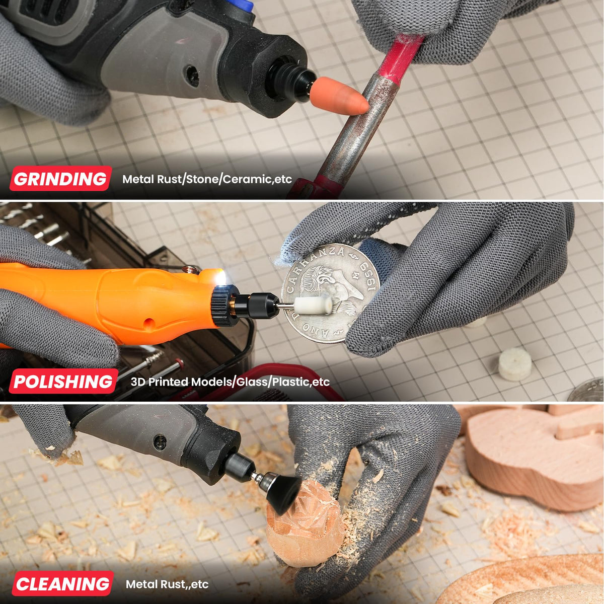 Refenlan sanding bands and grinding wheels deliver smooth finishes on various materials