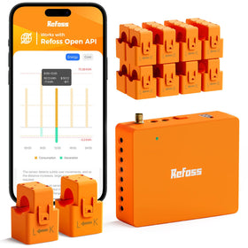 Refoss energy monitor front view highlighting compact form for home use