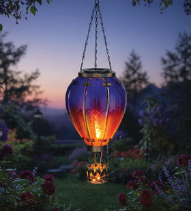 Regal Art and Gift solar LED hanging lantern for patios and gardens
