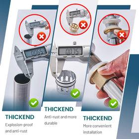 REGALMIX brushed nickel finish resists scratches, corrosion, and tarnish.