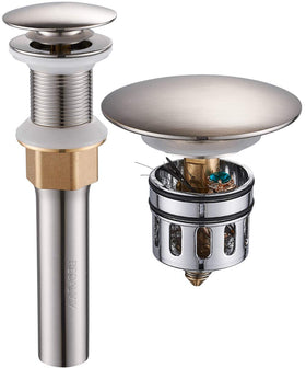 REGALMIX built-in strainer keeps hair and debris out for smooth drainage.