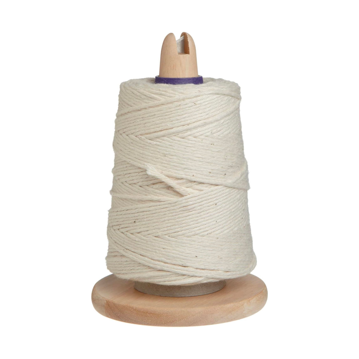Regency Wraps butcher's twine on wood holder with cutter for easy trussing