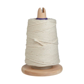 Regency Wraps butcher's twine on wood holder with cutter for easy trussing