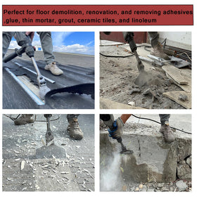 Regiis Tech SDS Plus angled chisels reach angled cleaning in tiles.