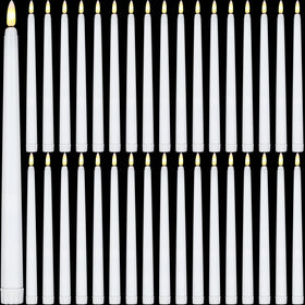 Reginary flameless taper candles 11 inch window display for safe, elegant ambiance.