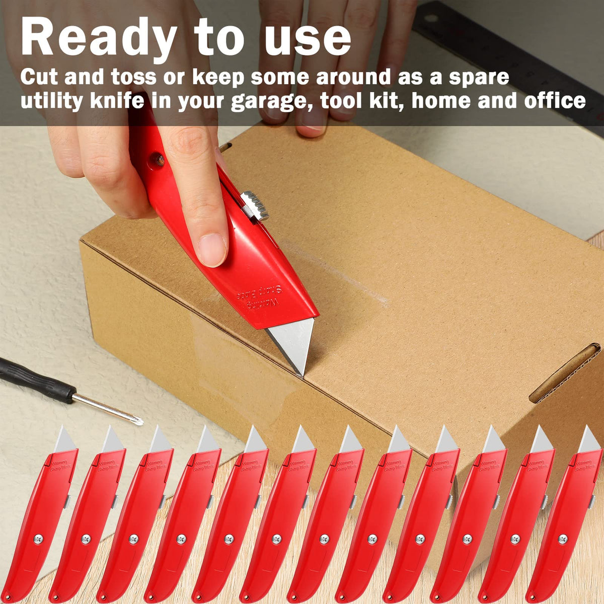 Reginary multi-material compatibility – handles cardboard, vinyl, carpet and more.