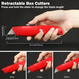 Reginary retractable blade lock – safe cutting with secure retraction.