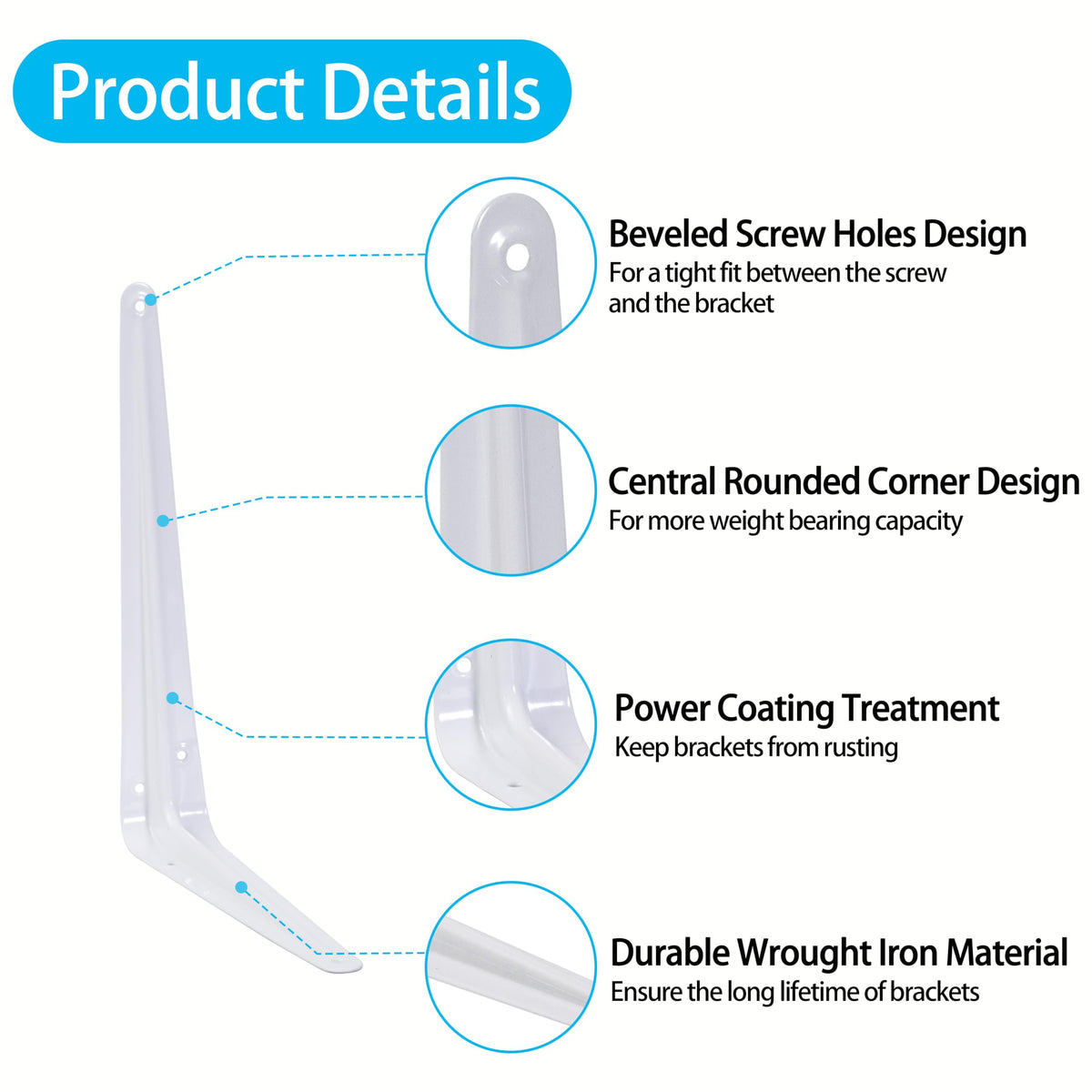 REHOYEE hardware kit included with brackets for quick install