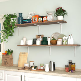 REHOYEE industrial-charm brackets blending with shelving