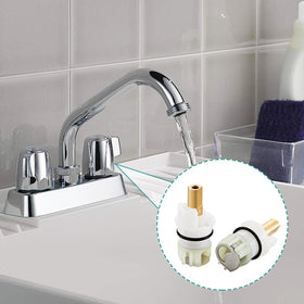 REHUH brass stem and stainless plate for durable build
