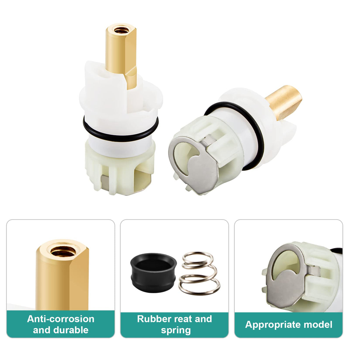 REHUH two-handle faucet repair kit ready for quick leakage fixes