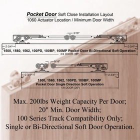 Bi-directional compatibility supports smooth door motion.