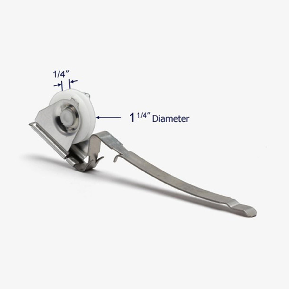 ReigaHood edge adjustment arm enables quick alignment with a flat screwdriver