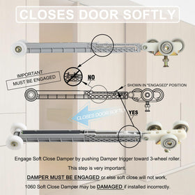 All-in-one kit includes soft-close assemblies, arms, plates, wrenches, screws.