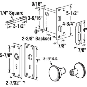 ReigaHood mortise lock set knobs highlight comfortable grip for daily use.