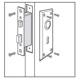 ReigaHood mortise lock set skeleton keys evoke period restoration access.