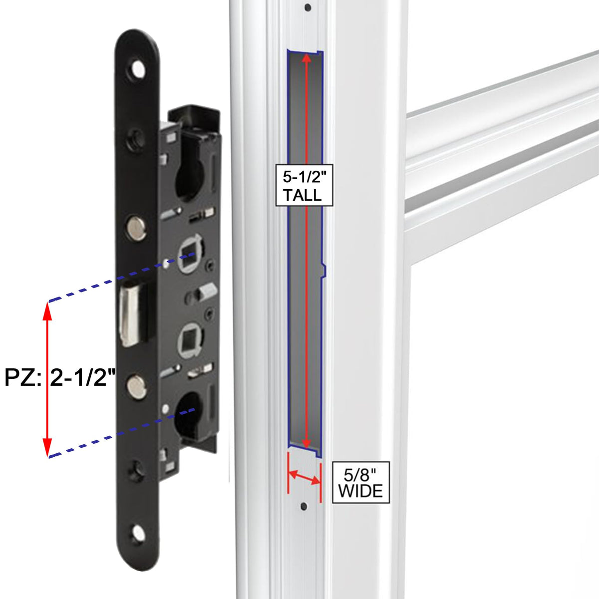 Screws included with ReigaHood lock for quick installation.
