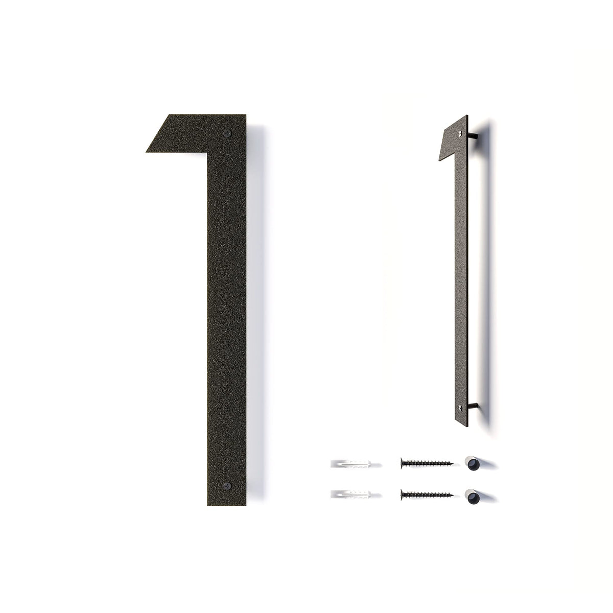 REINCARVATION 12-inch floating house number outdoors with high visibility for easy address identification.