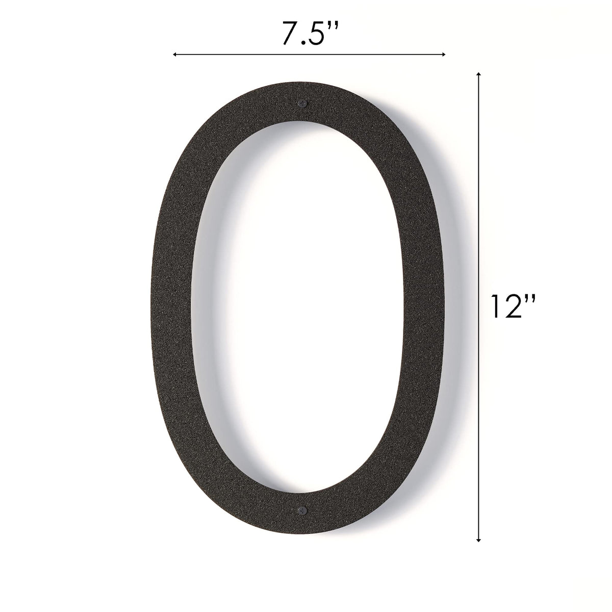 REINCARVATION black-coated, rust-proof address numbers for durable outdoor mounting.