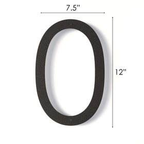 REINCARVATION black-coated, rust-proof address numbers for durable outdoor mounting.