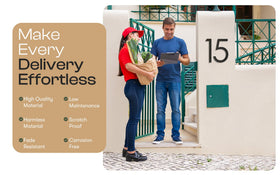 REINCARVATION versatile outdoor address numbers suit homes, apartments, offices, and businesses.