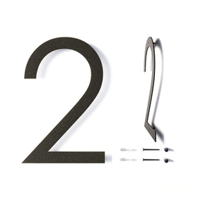 REINCARVATION 12-inch floating house number for outdoor visibility and curb appeal