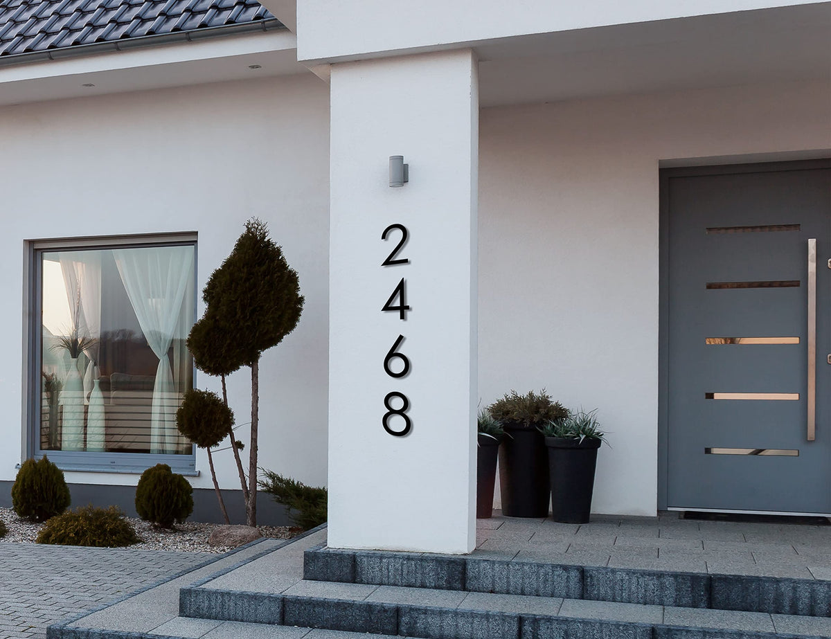 REINCARVATION metal numbers for homes and offices improve easy identification