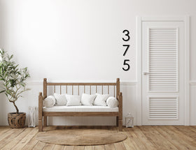 REINCARVATION modern address plaque for exterior walls boosts readability at a glance