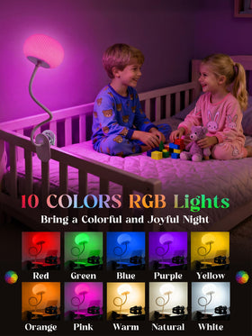ReinHoo clip-on desk light provides focused study illumination.
