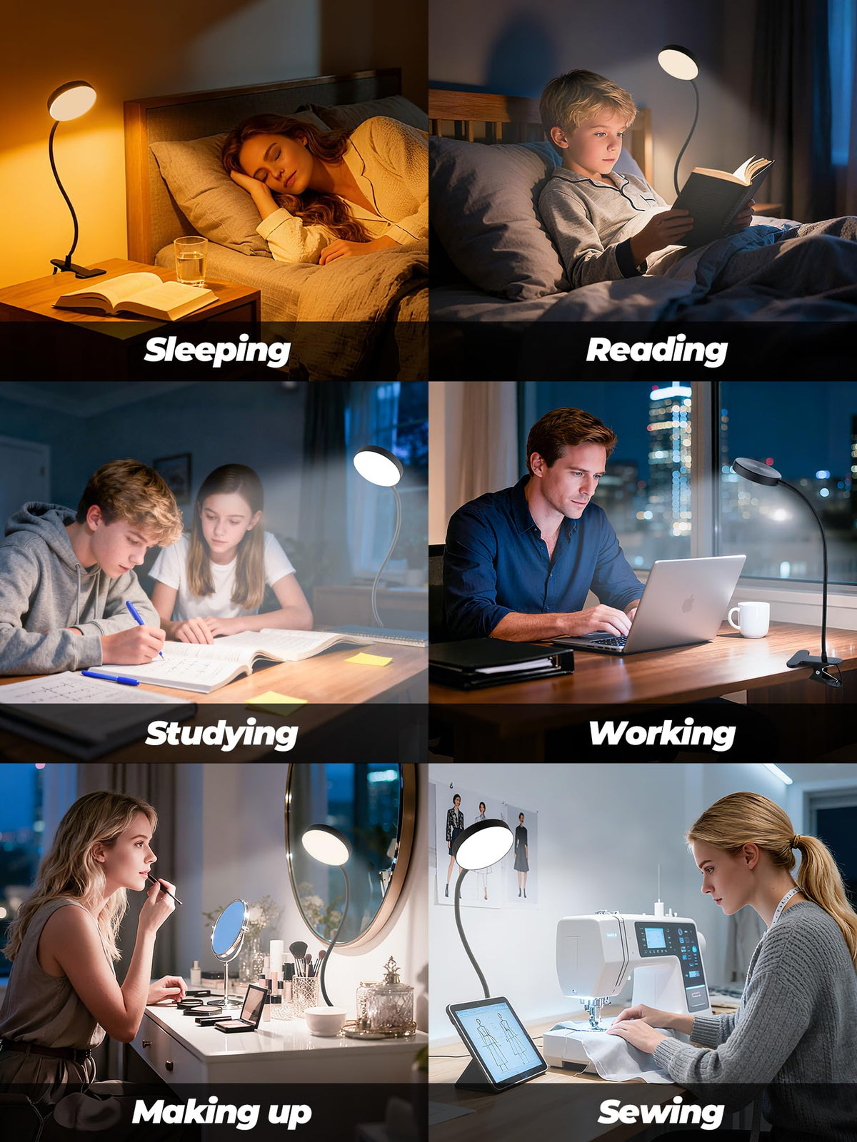 ReinHoo desk worklight offering focused RGB ambiance for tasks.