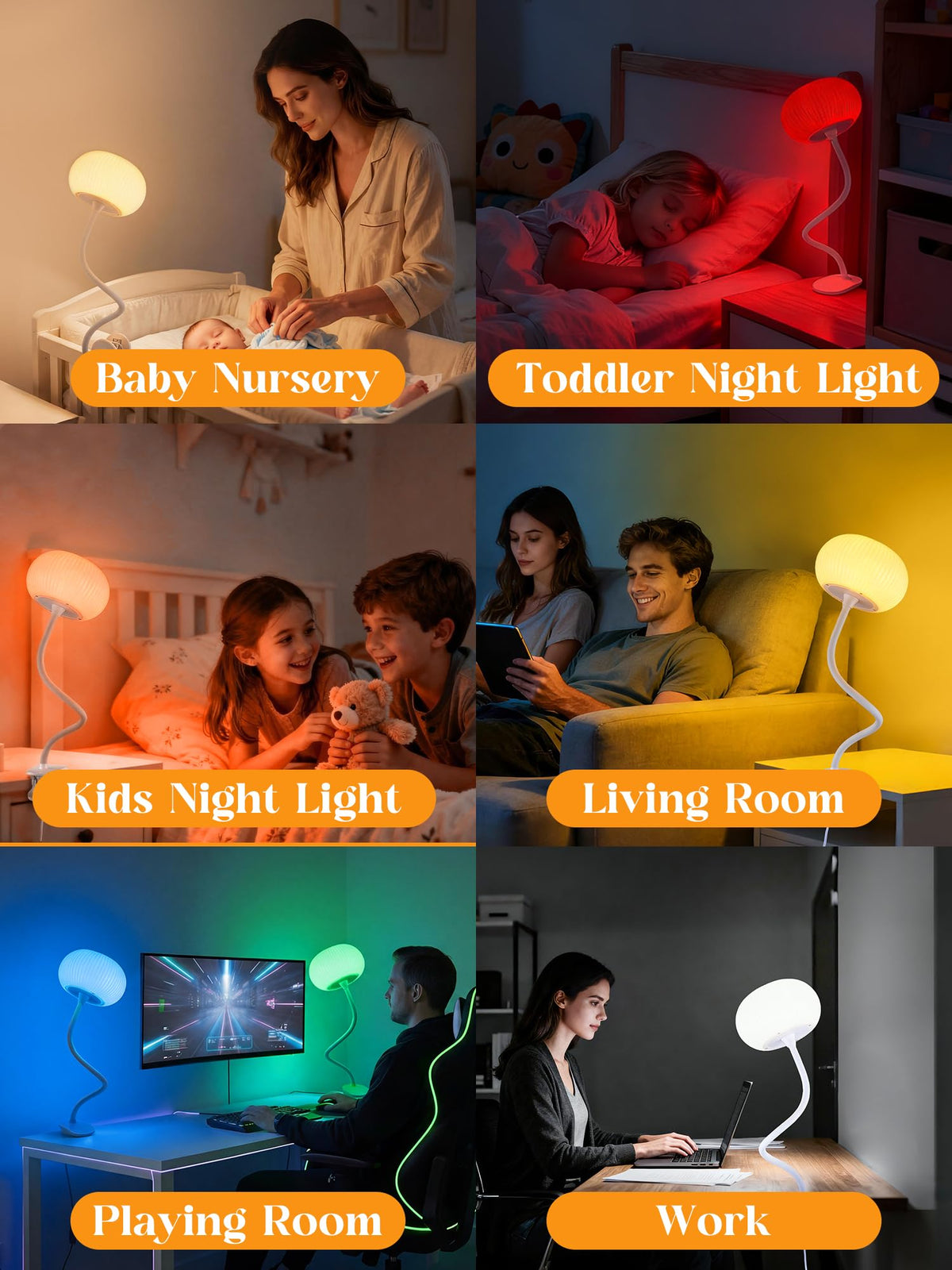 ReinHoo dorm clip-on lamp saves space while brightening study.