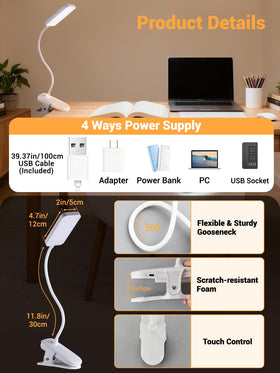 ReinHoo cordless lamp ideal for bed, desk, or camping.