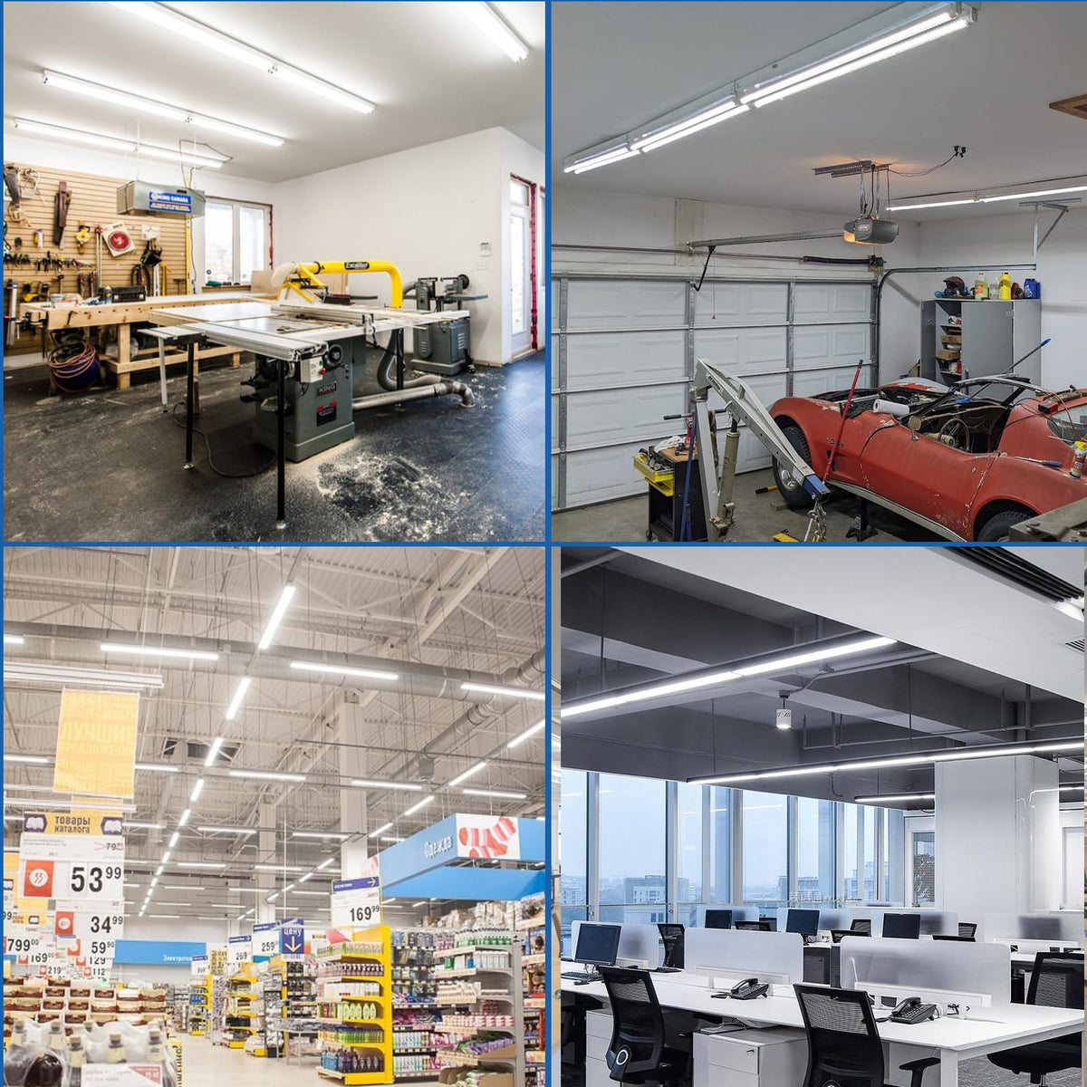 Reisener T8 LED bulbs long-life design with up to 30,000 hours of use for less maintenance.