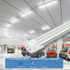 Reisener T8 LED bulbs plug-and-play and ballast bypass compatibility for quick upgrades.