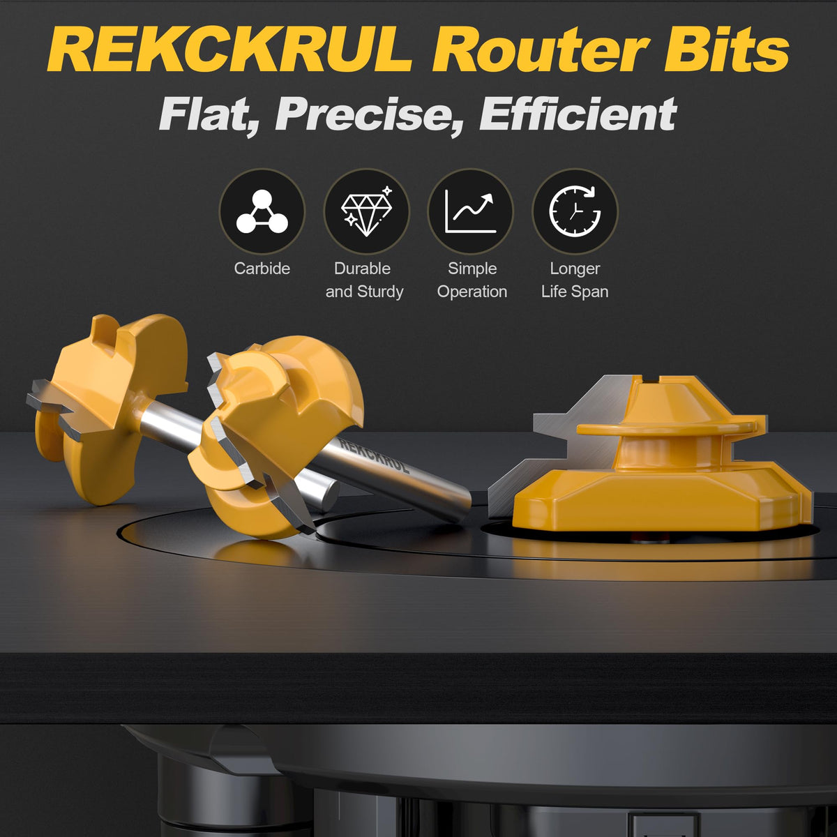 REKCKRUL rustproof coating helps extended life under demanding woodwork tasks.