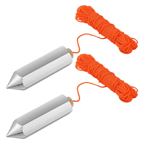 Relaxweex hexagon steel plumb bob 8oz showcases durable construction for precise measurements.