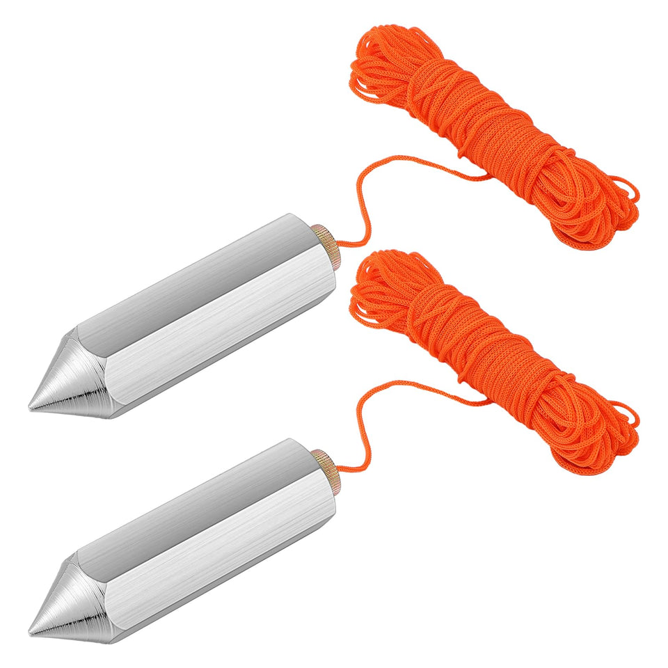 Relaxweex hexagon steel plumb bob 8oz showcases durable construction for precise measurements.