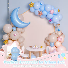 RELBRO arch-setup demonstrates how clips connect balloons to create a clean arch.