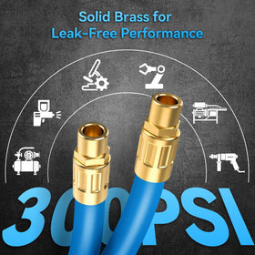 Wall or ceiling mounting offers flexible placement and neat hose management.