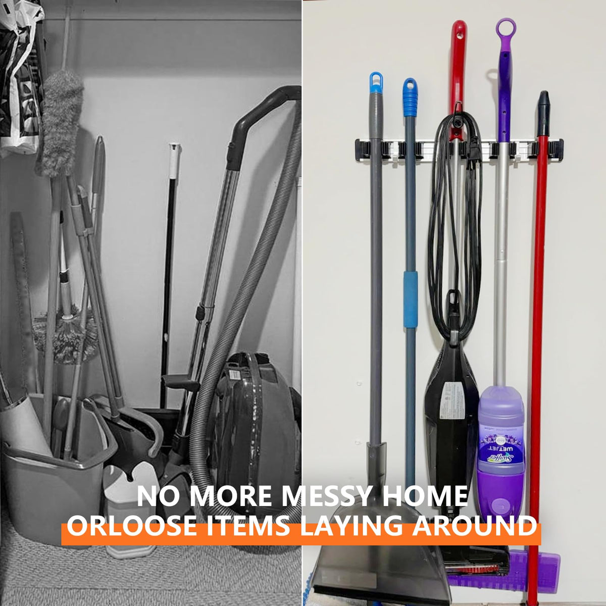 Reliahom wall-mounted organizer saves vertical space in kitchen, utility, and garden areas