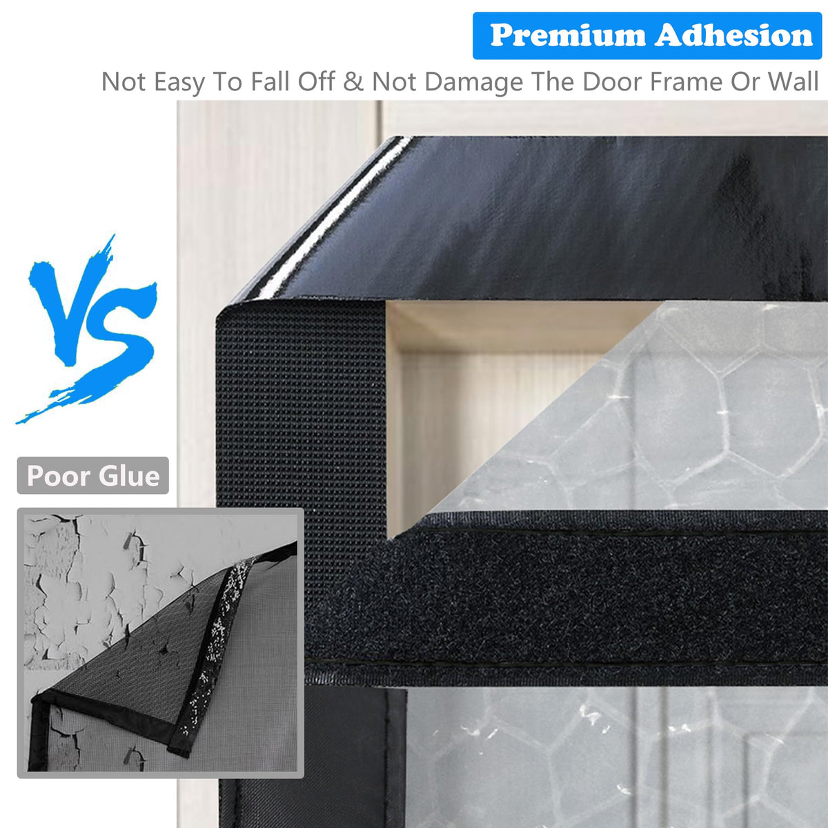 RELIANCER windproof HASP and storage straps prevent gusts and keep curtain open
