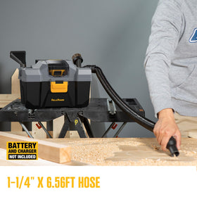 ReliaRoads RCSV-20 built-in blower aids dust removal in corners.